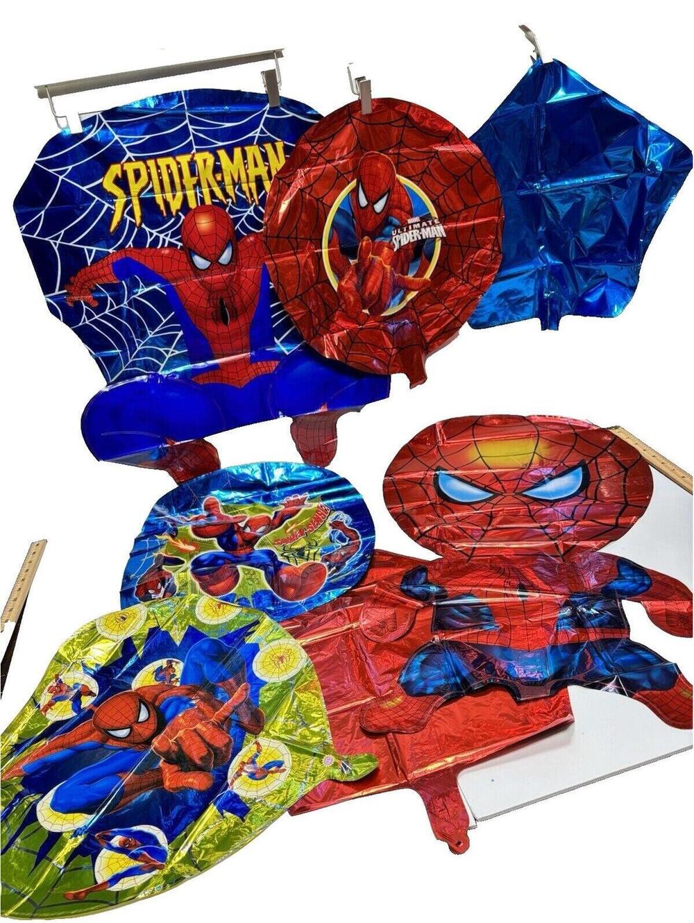 Spider-Man Birthday Party Decorations Set Banner Foil Balloons Cupcake Picks New - Picture 13 of 13